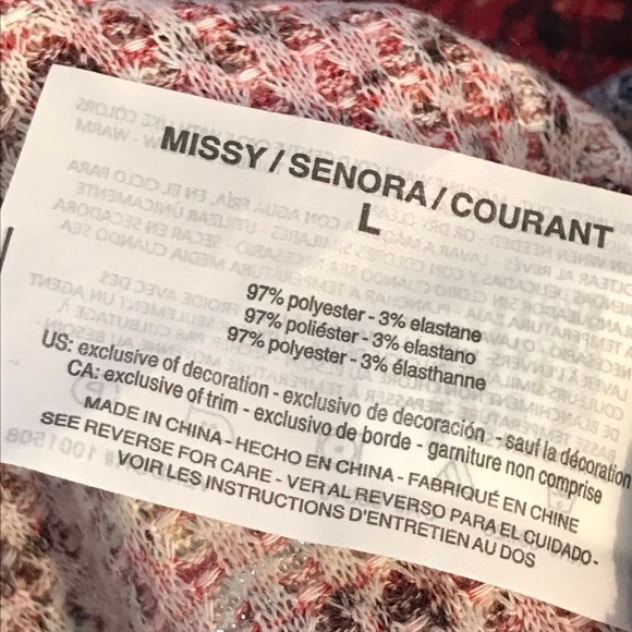 VINTAGE AMERICA Lara Lace Up Print Knit Top - Picture 6 of 8